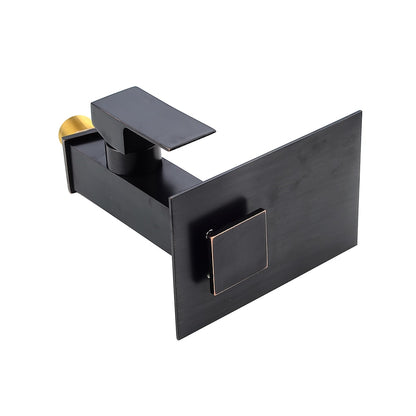LED Waterfall Bathroom Faucet, Single-Hole Single-Handle Brass Faucet, Brushed Nickel / Chrome / Oil-Rubbed Bronze
