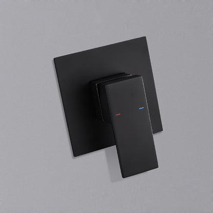 Matte Black Waterfall Wall-Mount Bathroom Faucet, Modern Single-Handle Sink Faucet