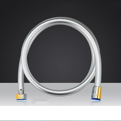 Kink-Free Flexible Handheld Shower Hose, 360-Degree Swivel Replacement Shower Tube, Chrome / Matte Black / Matte White / Stainless Steel
