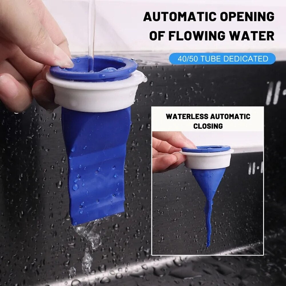 Two-Tone Silicone Floor Drain Backflow Preventer Core, Odor-Proof Sewer Pipe Drain Seal for Kitchen, Bathroom