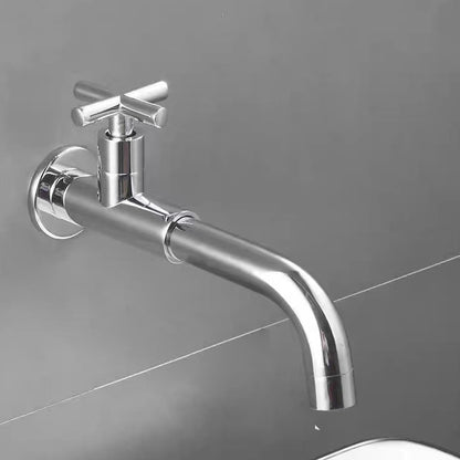 Modern Wall-Mount Bathroom Faucet, Swivel Reversible Spout Cold Water Faucet, Matte Black / Chrome / Matte White / Antique Brass / Polished Gold
