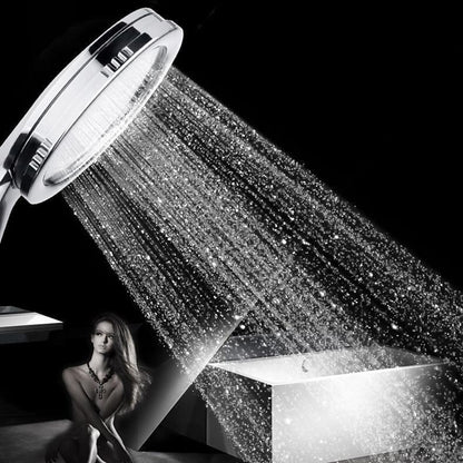 Chrome High Pressure Handheld Shower Head with Pause Button