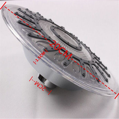 Chrome LED Rainfall Shower Head, Round ABS Overhead Shower Head