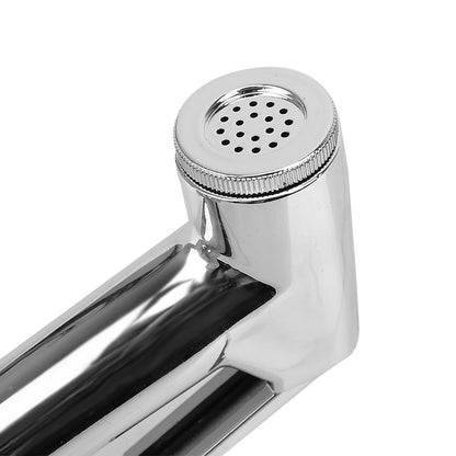 Handheld Toilet Bidet Sprayer, Wall-Mount Shattaf Sprayer Set with Hose, Silver / White