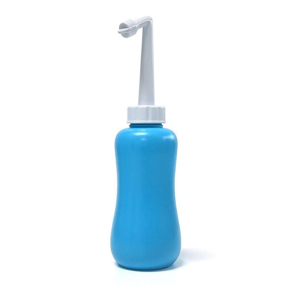 Squeeze Design EVA Portable Bidet Sprayer Bottle, Handheld Personal Hygiene Wash Bottle with Detachable Nozzles / Storage Bag