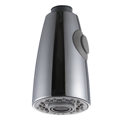 Chrome ABS Replacement Pull-Down Faucet Spray Head, Dual-Mode Kitchen Sink Spray Nozzle