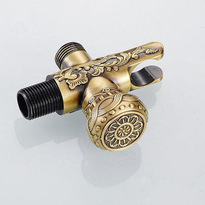 Antique Brass Wall-Mount Bidet Faucet, Self-Cleaning Handheld Toilet Sprayer