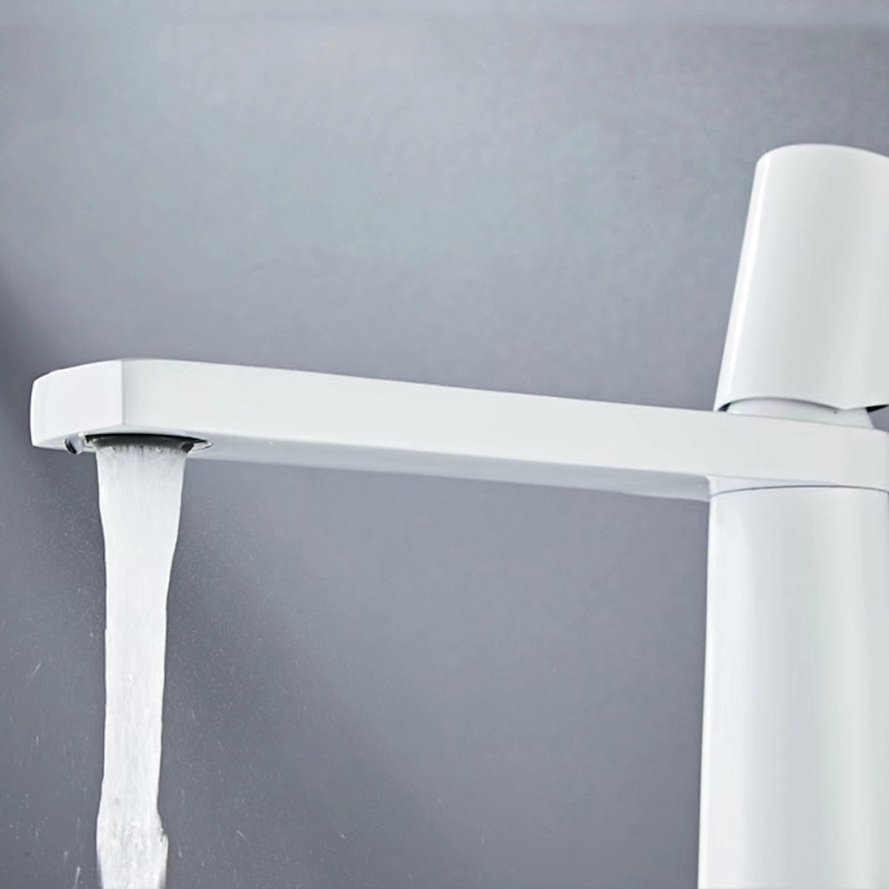 Waterfall Modern Vessel Sink Faucet, Tall Single-Handle Bathroom Faucet, Chrome / Matte Black / Brushed Gold / Matte White / Gunmetal