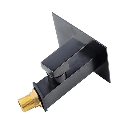 LED Waterfall Bathroom Faucet, Single-Hole Single-Handle Brass Faucet, Brushed Nickel / Chrome / Oil-Rubbed Bronze