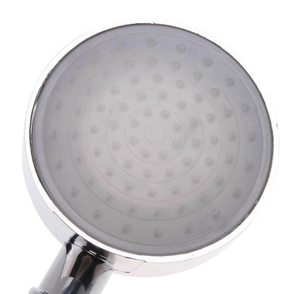 Chrome LED -Changing Handheld Shower Head, Modern ABS 2-Mode Jet-Rainfall Showerhead