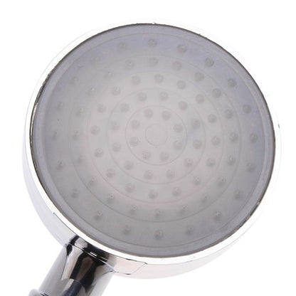 Chrome LED -Changing Handheld Shower Head, Modern ABS 2-Mode Jet-Rainfall Showerhead