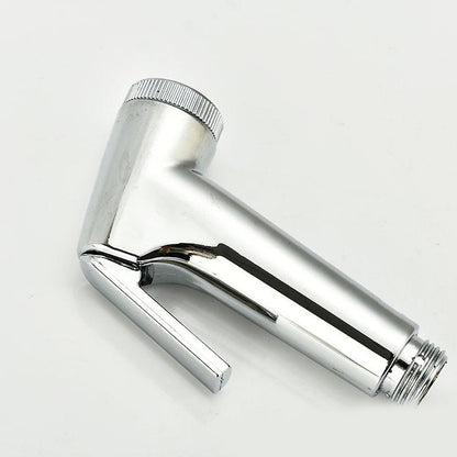 Chrome ABS Handheld Bidet Sprayer, Wall-Mount Toilet Shattaf with Hose / Holder