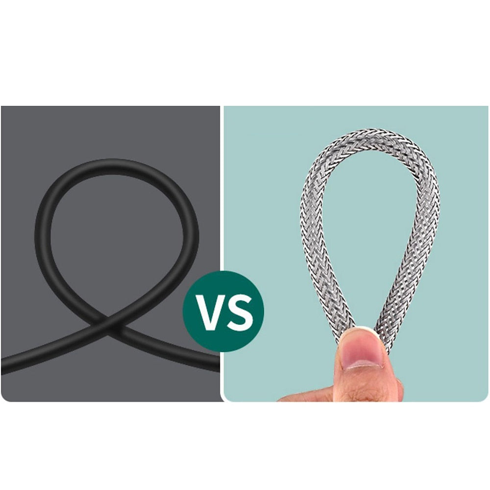 Kink-Free Flexible Handheld Shower Hose, 360-Degree Swivel Replacement Shower Tube, Chrome / Matte Black / Matte White / Stainless Steel