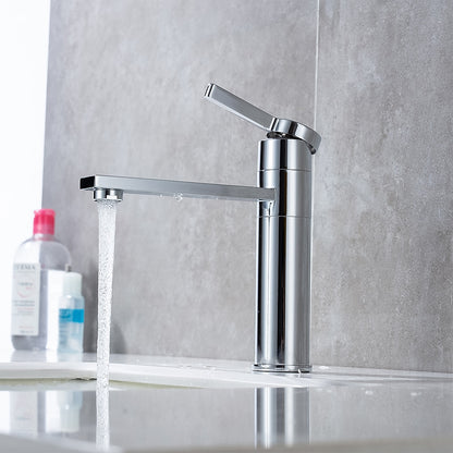 360-Degree Swivel Modern Bathroom Faucet, Single-Handle Vanity Faucet, Brushed Gold / Gunmetal / Matte Black / Chrome