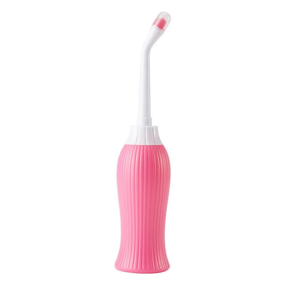Modern Handheld Squeeze Bidet Bottle, Portable Travel Wash Sprayer with Detachable Nozzles, Multi