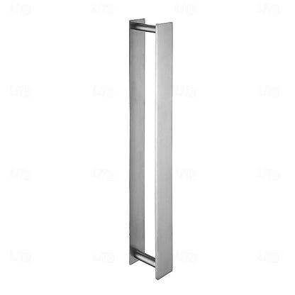 Self-Adhesive SUS304 Stainless Steel Towel Bar, Wall-Mounted No-Drill Towel Holder with Hook, Matte Black / Chrome / Brushed Nickel