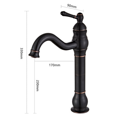 360-Degree Swivel Spout High-Arc Bathroom Faucet, Single-Handle Brass Vessel Faucet, Brushed Gold / Brushed Nickel / Oil-Rubbed Bronze