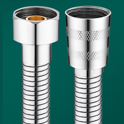 Kink-Free Flexible Handheld Shower Hose, 360-Degree Swivel Replacement Shower Tube, Chrome / Matte Black / Matte White / Stainless Steel