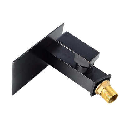 LED Waterfall Bathroom Faucet, Single-Hole Single-Handle Brass Faucet, Brushed Nickel / Chrome / Oil-Rubbed Bronze