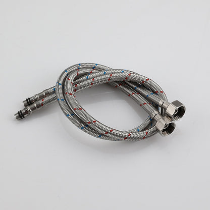 Stainless Steel Braided Faucet Water Supply Hoses, 3/8-Inch Connection Inlet Lines