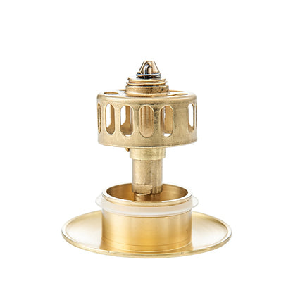 Brushed Gold Brass Pop-Up Sink Drain Stopper, Without Overflow Vessel Vanity Sink Drain