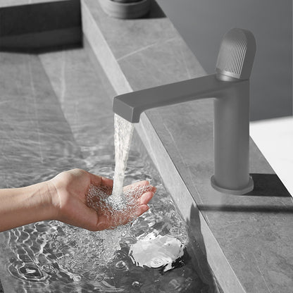 Waterfall Bathroom Faucet, Modern Single-Handle Brass Sink Faucet, Matte Black / Gunmetal / Matte White / Chrome / Brushed Gold
