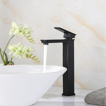 Modern Tall Vessel Sink Faucet, Single-Handle Brass Faucet, Matte Black / Chrome / Oil-Rubbed Bronze