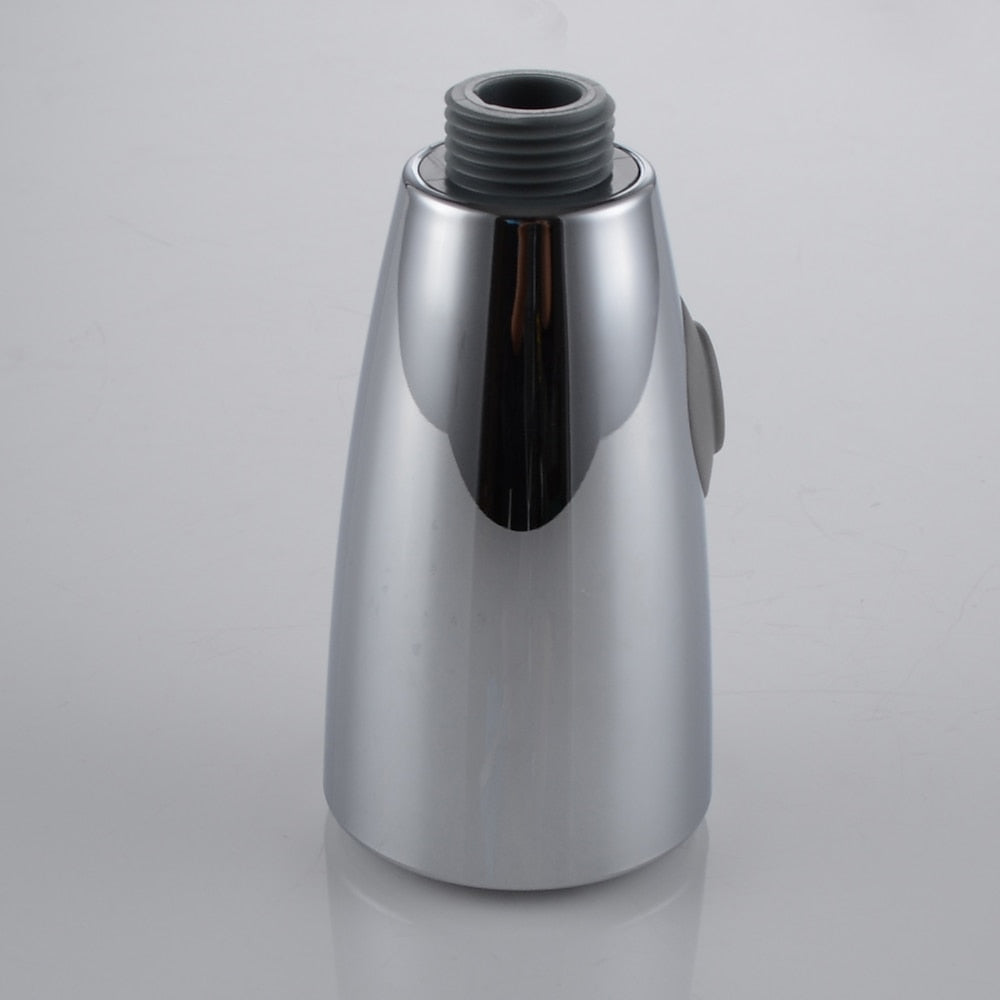 Chrome ABS Replacement Pull-Down Faucet Spray Head, Dual-Mode Kitchen Sink Spray Nozzle