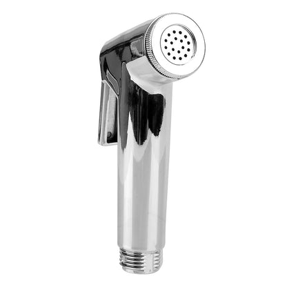 Handheld Toilet Bidet Sprayer, Wall-Mount Shattaf Sprayer Set with Hose, Silver / White