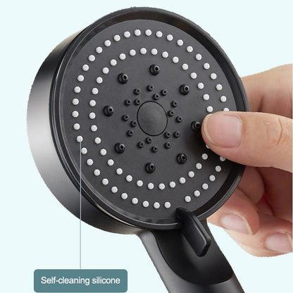 5-Spray Mode Matte Black Handheld Shower Head, High-Pressure Bathroom Showerhead