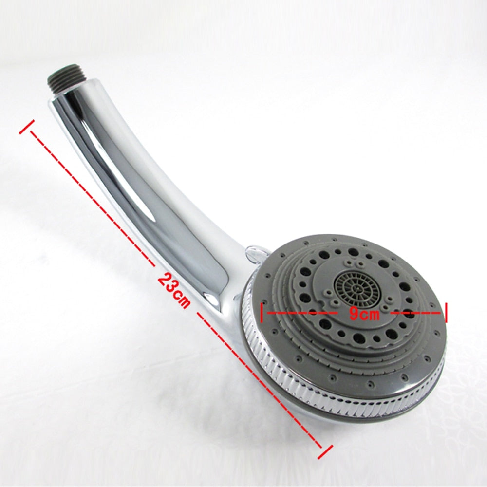 Multi-Spray Chrome Handheld Shower Head, Contemporary Handheld Shower Head