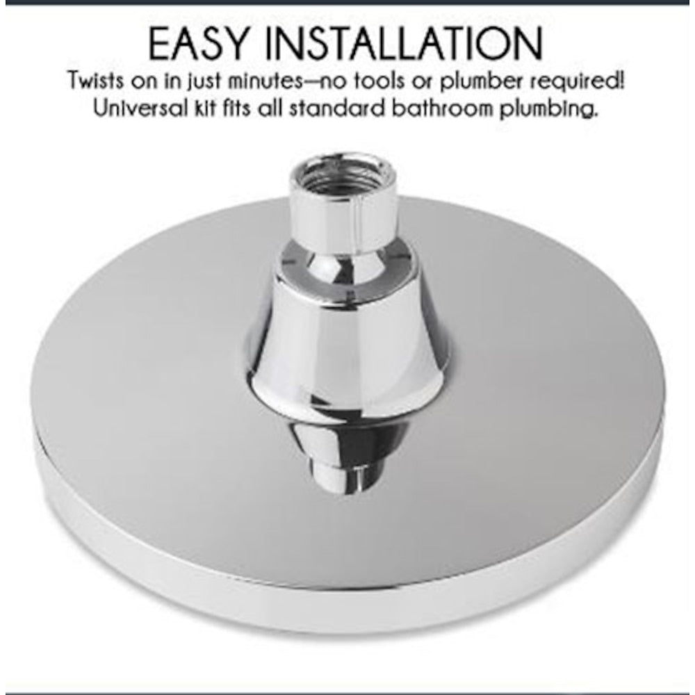 Chrome Modern Rain Shower Head, Swivel Joint Wall-Mount Top Spray Shower Head