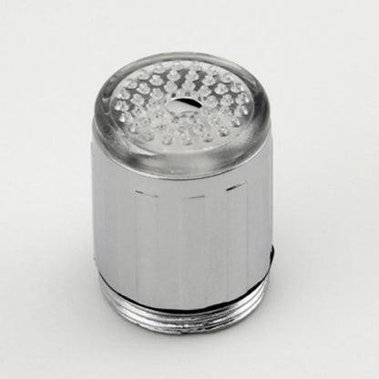 LED Temperature Sensor RGB 3- Chrome Faucet Aerator, Modern ABS Plastic Screw-On Tap Adapter