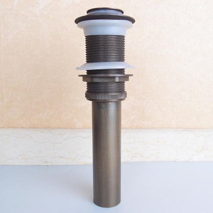 Lagomel bathroom sink drain in antique brass, set in a Traditional/Classic/Vintage/Retro bathroom