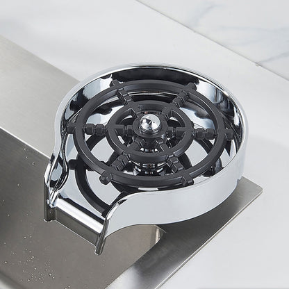 Deck-Mounted Kitchen Sink Glass Rinser, Quick Spray Glass Rinser, Matte Black / Chrome / Gunmetal / Stainless Steel