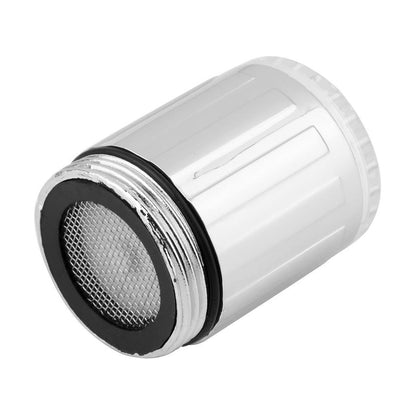 LED 3- Changing Faucet Aerator, Chrome Temperature Sensor Tap Aerator