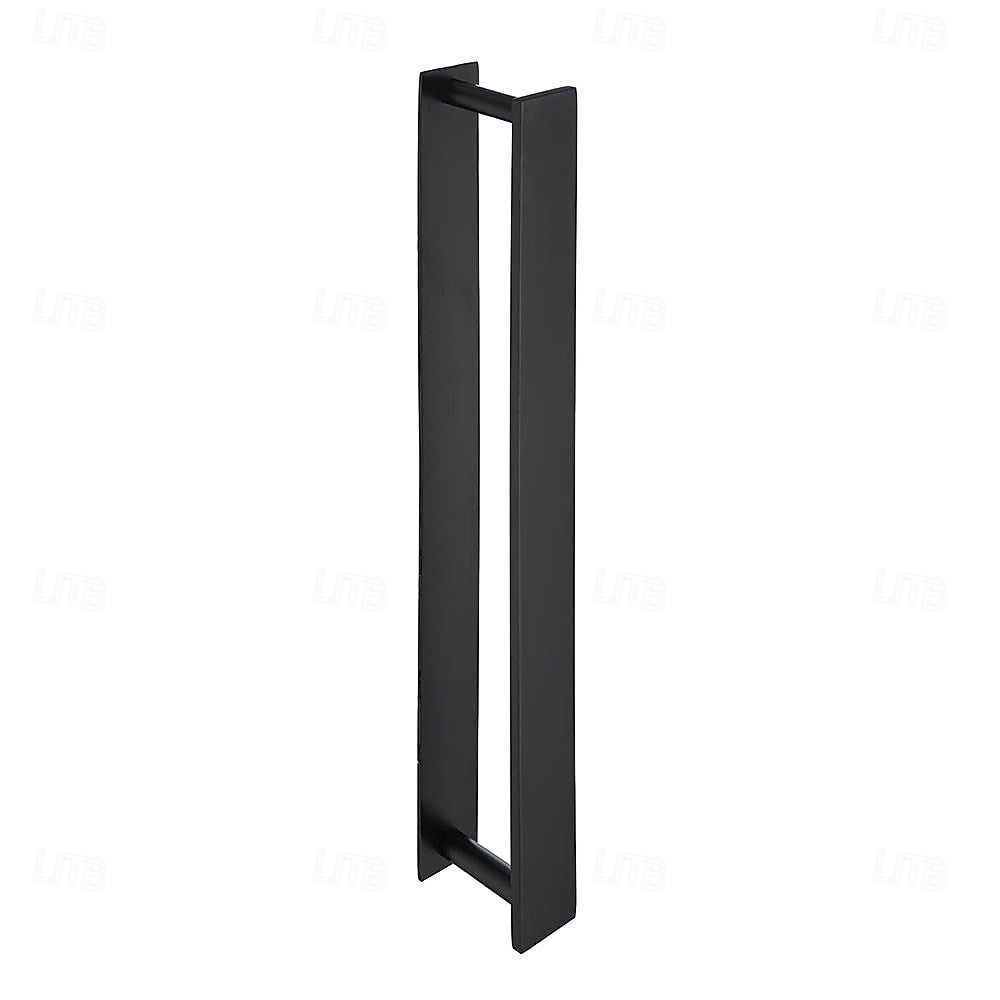 Self-Adhesive SUS304 Stainless Steel Towel Bar, Wall-Mounted No-Drill Towel Holder with Hook, Matte Black / Chrome / Brushed Nickel