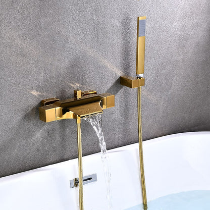 Modern Single-Hole Kitchen Faucet, Dual-Handle Pull-Down Sprayer Faucet with Swivel Spout
