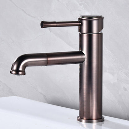 Pull-Out Vintage Brass Bathroom Sink Faucet, Single-Hole Swivel Spout Faucet, Antique Brass / Chrome / Oil-Rubbed Bronze / Brushed Gold