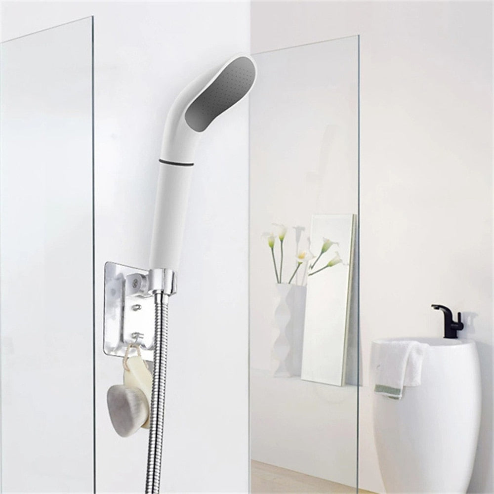 Matte White High Pressure Handheld Shower Head, Modern ABS Purifying Hand Shower