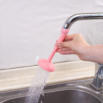 Rotatable Splash-Proof Faucet Aerator Extender, Flexible Water-Saving Kitchen Tap Spray Attachment, Multi