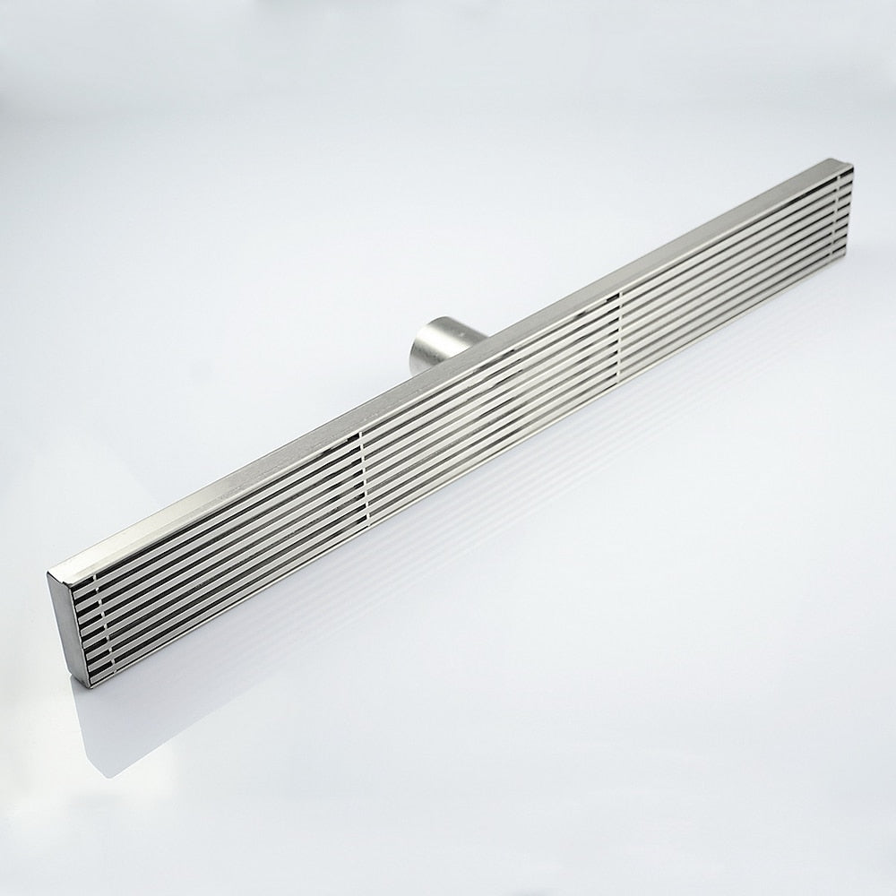 Stainless Steel Linear Floor Shower Drain, Modern Rectangular Trench Drain