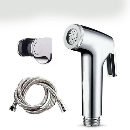 Chrome ABS Handheld Bidet Sprayer, Wall-Mount Toilet Shattaf with Hose / Holder