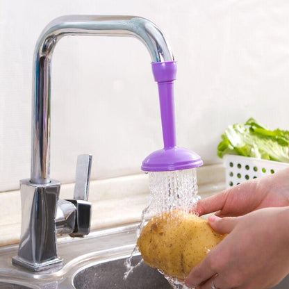 Rotatable Splash-Proof Faucet Aerator Extender, Flexible Water-Saving Kitchen Tap Spray Attachment, Multi