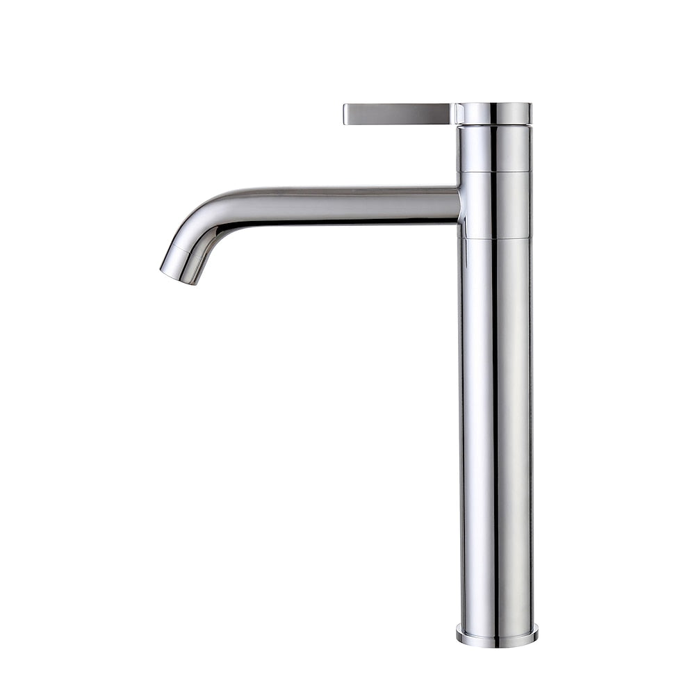 Modern Single-Hole Vessel Sink Faucet, 360-Degree Swivel Brass Faucet