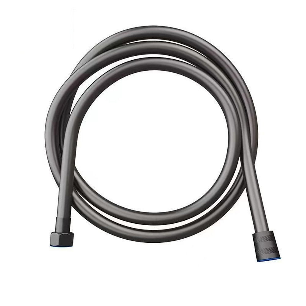 Anti-Winding Flexible Handheld Shower Hose, Smooth PVC Universal Shower Hose, Gray / Silver