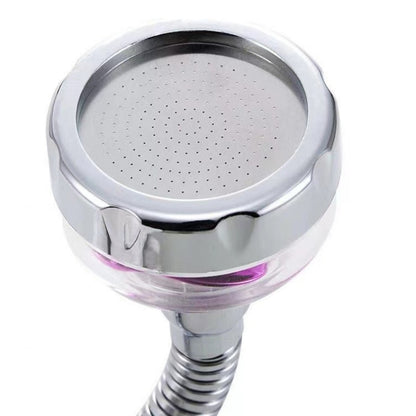 Chrome 360-Degree Swivel Faucet Aerator, Splash-Proof Faucet Spray Head for Kitchen Sink