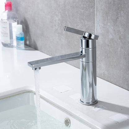 360-Degree Swivel Modern Bathroom Faucet, Single-Handle Vanity Faucet, Brushed Gold / Gunmetal / Matte Black / Chrome
