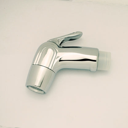 Chrome Handheld Bidet Sprayer, Single-Handle Wall-Mount Toilet Faucet with Hose / Bracket