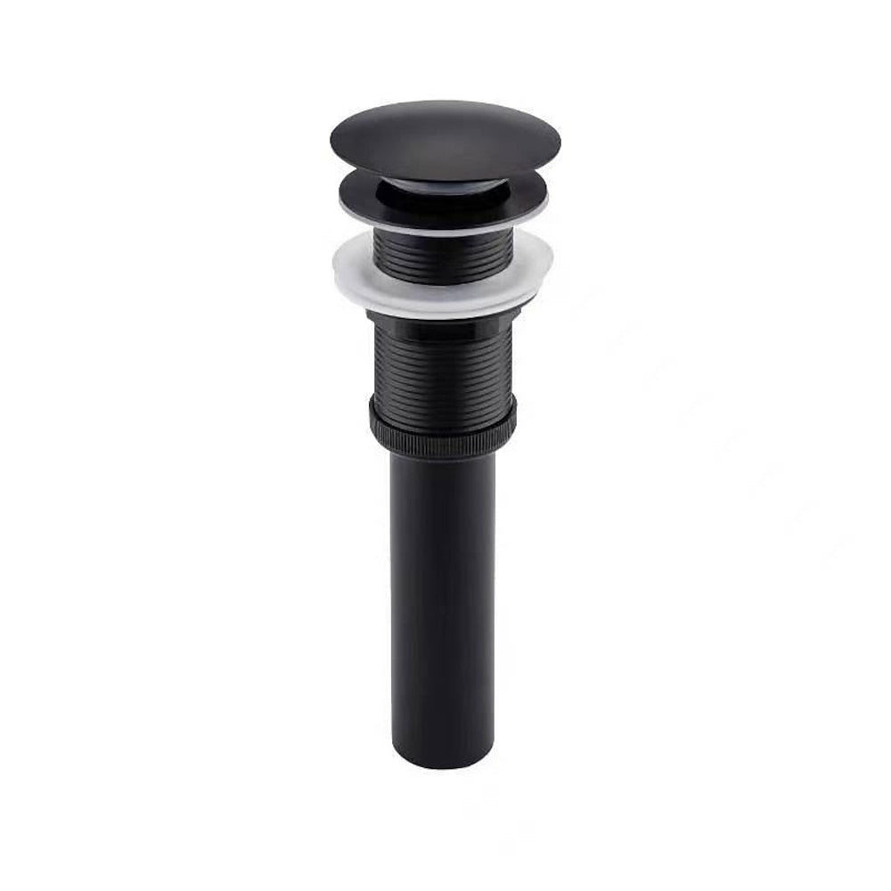 Waterfall Bathroom Faucet, Modern Single-Hole Single-Handle Faucet with Pop-Up Drain, Chrome / Matte Black / Gunmetal
